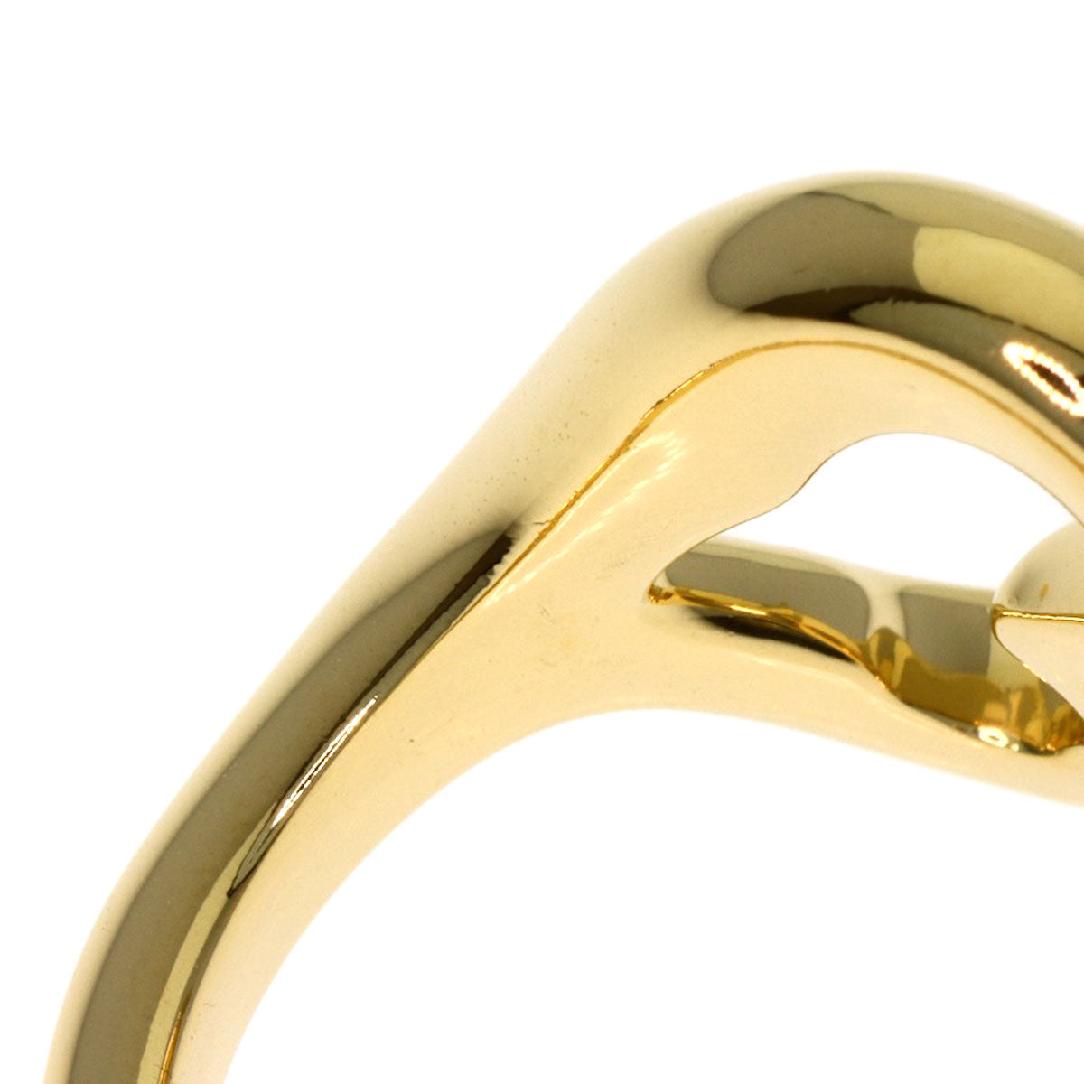 TIFFANY&Co. Open heart Ring K18 Yellow Gold Ladies [Used]