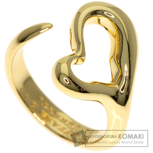TIFFANY&Co. Open heart Ring K18 Yellow Gold Ladies [Used]