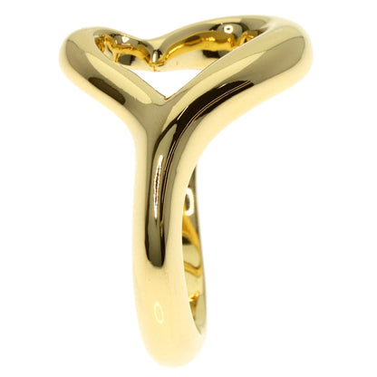 TIFFANY&Co. Open heart Ring K18 Yellow Gold Ladies [Used]