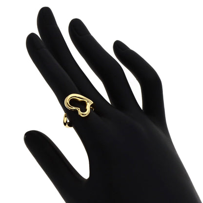 TIFFANY&Co. Open heart Ring K18 Yellow Gold Ladies [Used]