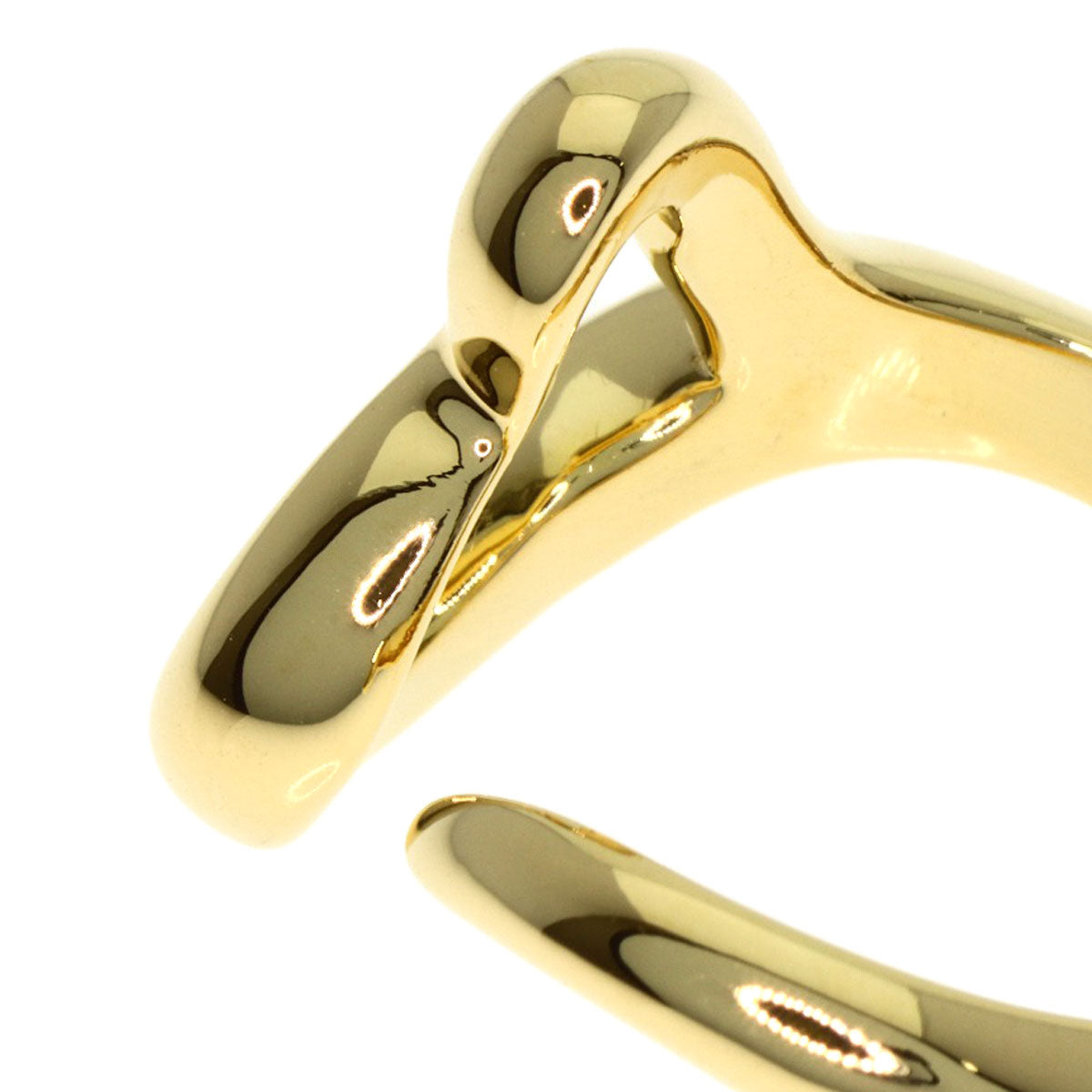 TIFFANY&Co. Open heart Ring K18 Yellow Gold Ladies [Used]