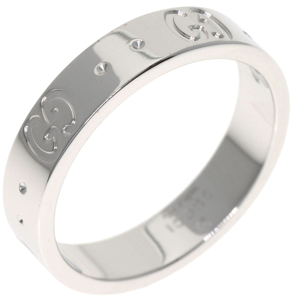 GUCCI Icon # 9 Ring K18 White Gold Ladies [Used]