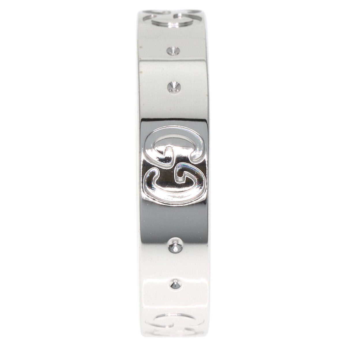 GUCCI Icon # 9 Ring K18 White Gold Ladies [Used]