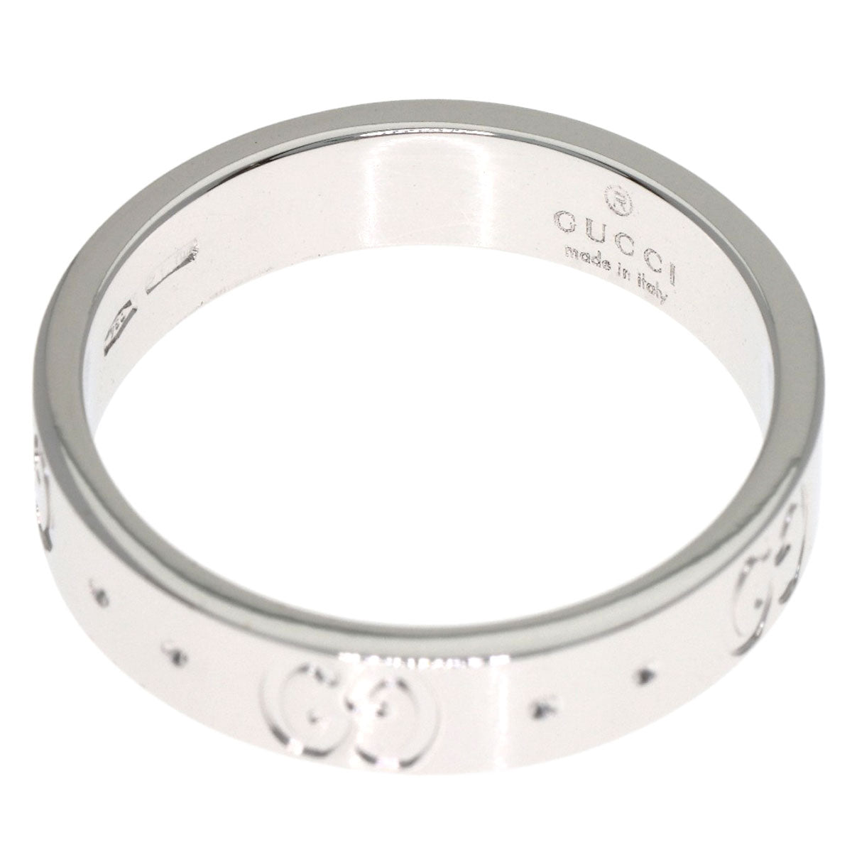 GUCCI Icon # 9 Ring K18 White Gold Ladies [Used]