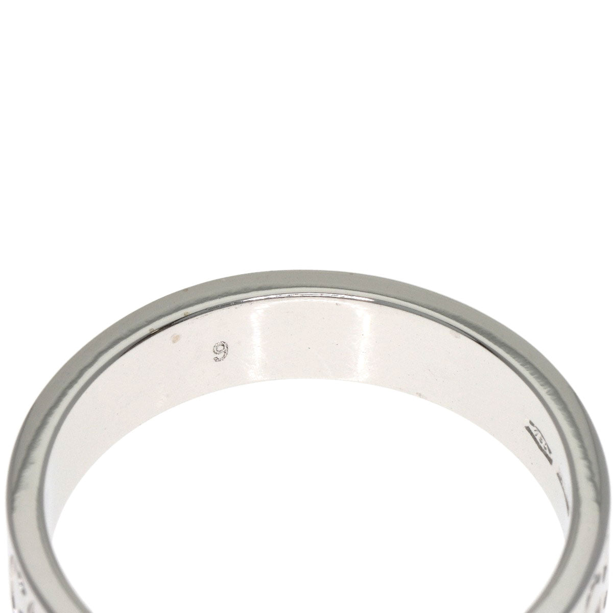 GUCCI Icon # 9 Ring K18 White Gold Ladies [Used]