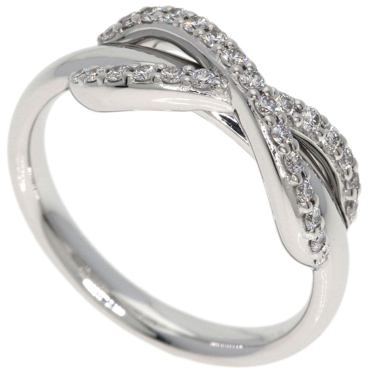 TIFFANY&Co. Infinity Diamond Ring K18 White Gold Ladies [Used]