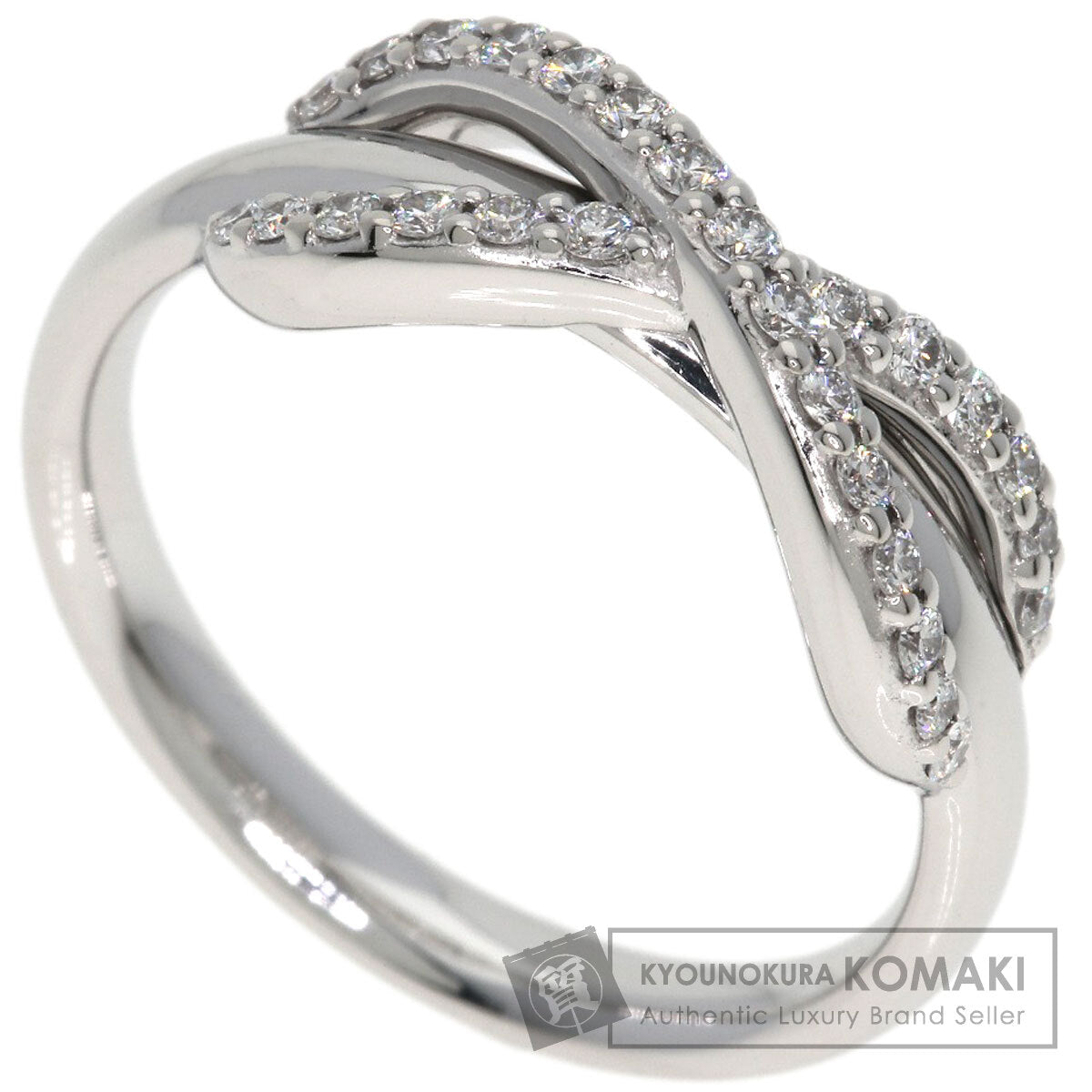 TIFFANY&Co. Infinity Diamond Ring K18 White Gold Ladies [Used]