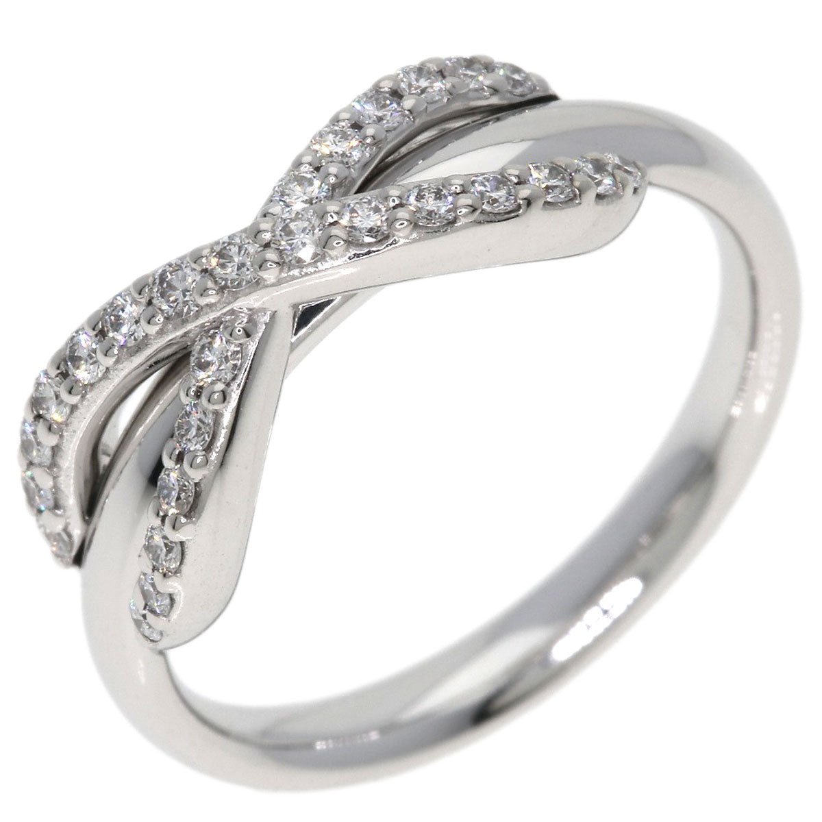TIFFANY&Co. Infinity Diamond Ring K18 White Gold Ladies [Used]