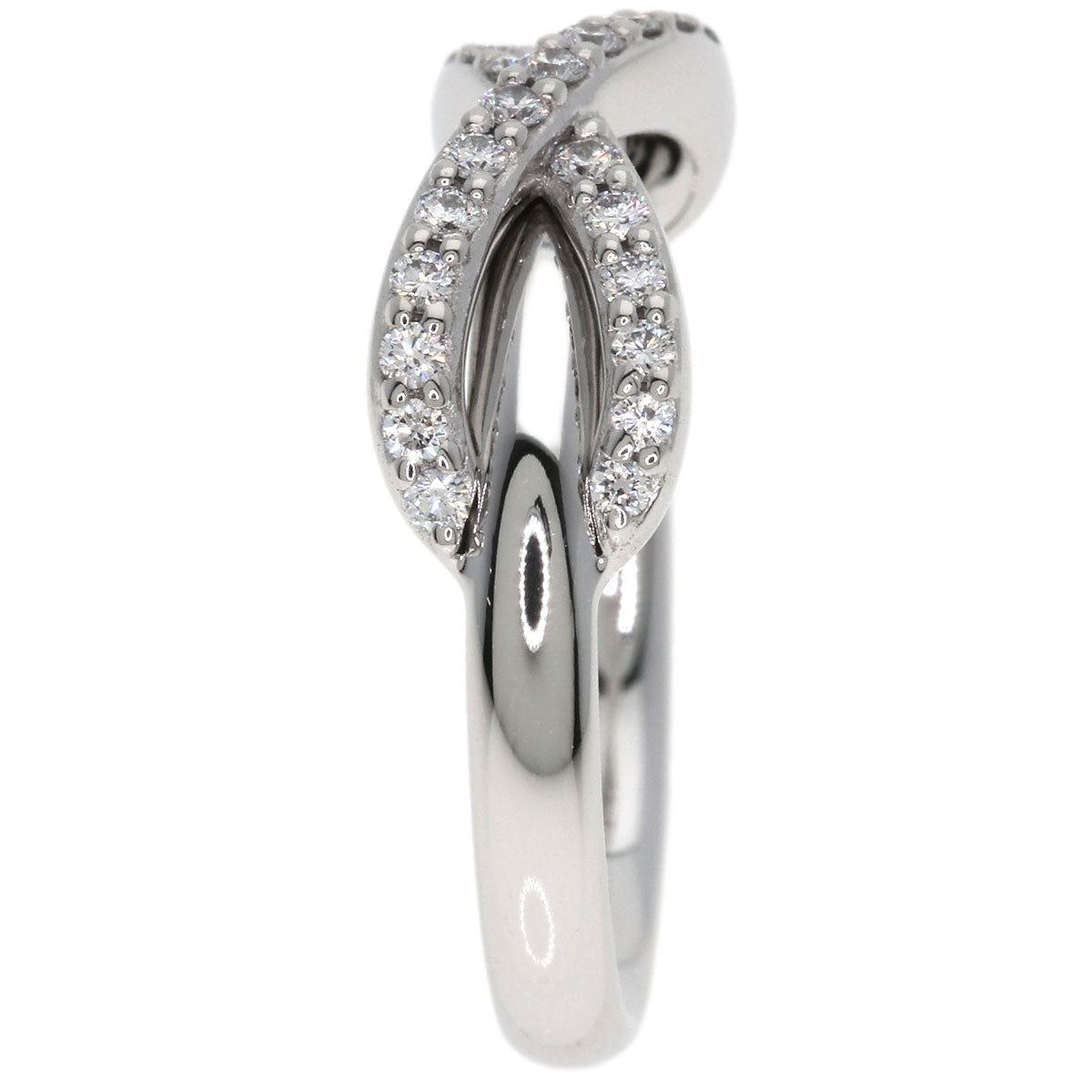 TIFFANY&Co. Infinity Diamond Ring K18 White Gold Ladies [Used]