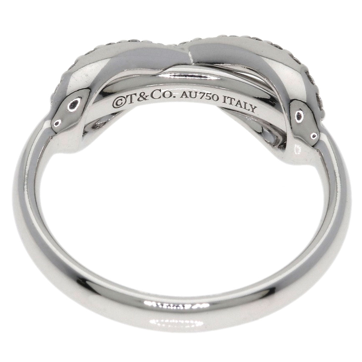 TIFFANY&Co. Infinity Diamond Ring K18 White Gold Ladies [Used]