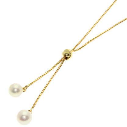 TASAKI Slide Pearl Pearl Necklace K18 Yellow Gold Ladies [Used]