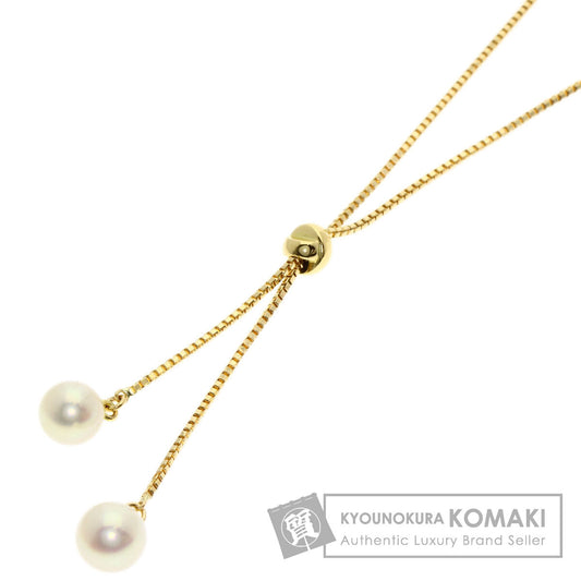 TASAKI Slide Pearl Pearl Necklace K18 Yellow Gold Ladies [Used]