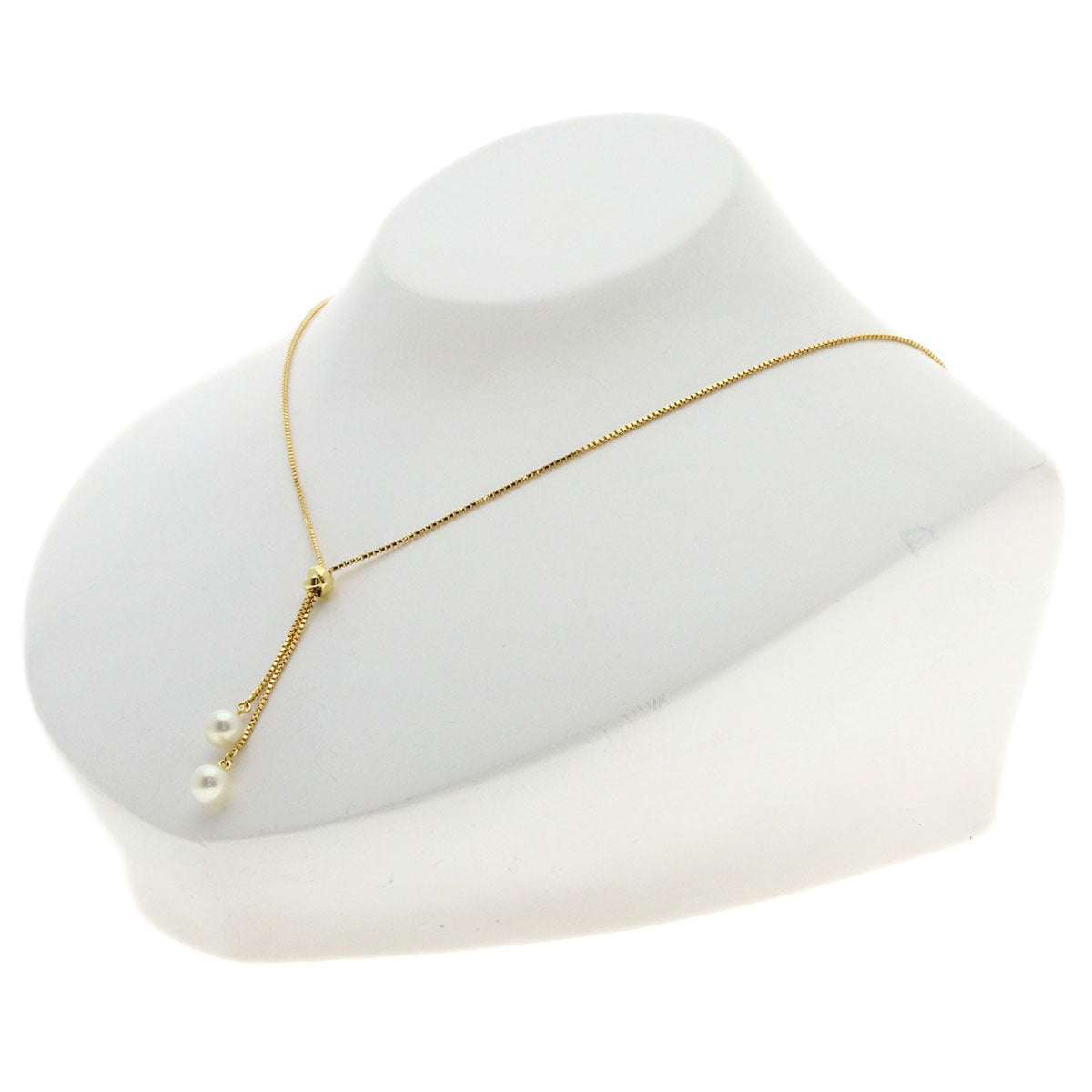 TASAKI Slide Pearl Pearl Necklace K18 Yellow Gold Ladies [Used]