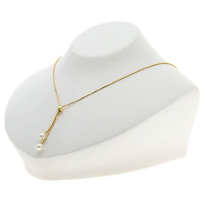 TASAKI Slide Pearl Pearl Necklace K18 Yellow Gold Ladies [Used]