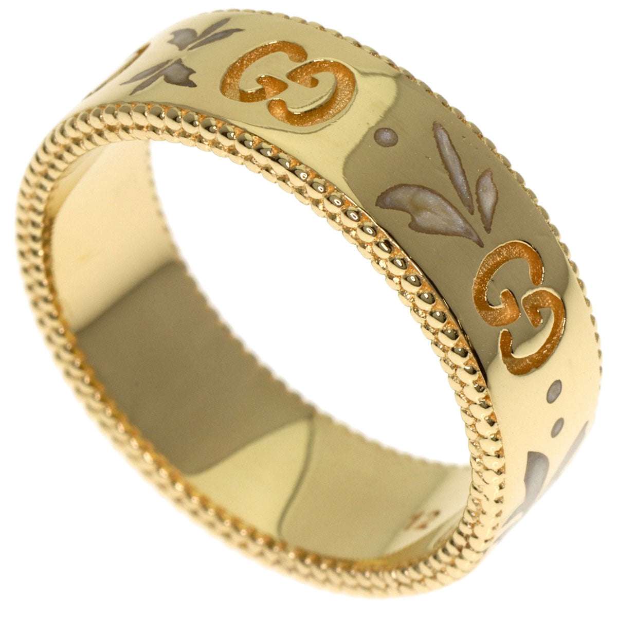 GUCCI Icon Bloom Ring K18 Yellow Gold Ladies [Used]