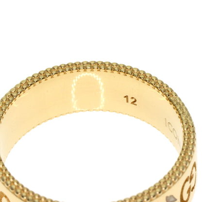 GUCCI Icon Bloom Ring K18 Yellow Gold Ladies [Used]