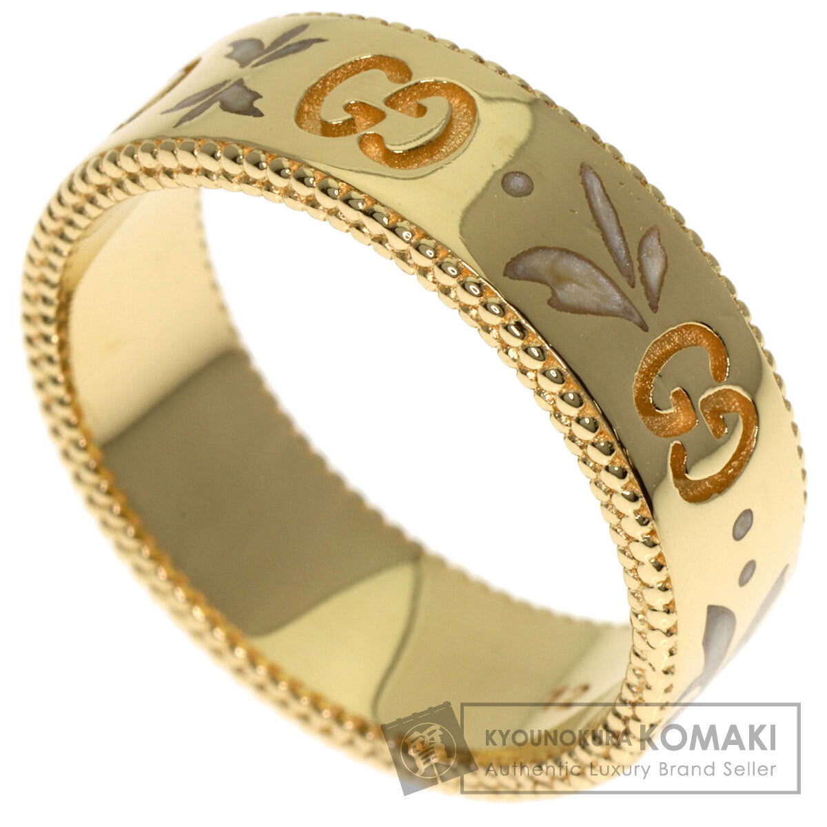 GUCCI Icon Bloom Ring K18 Yellow Gold Ladies [Used]