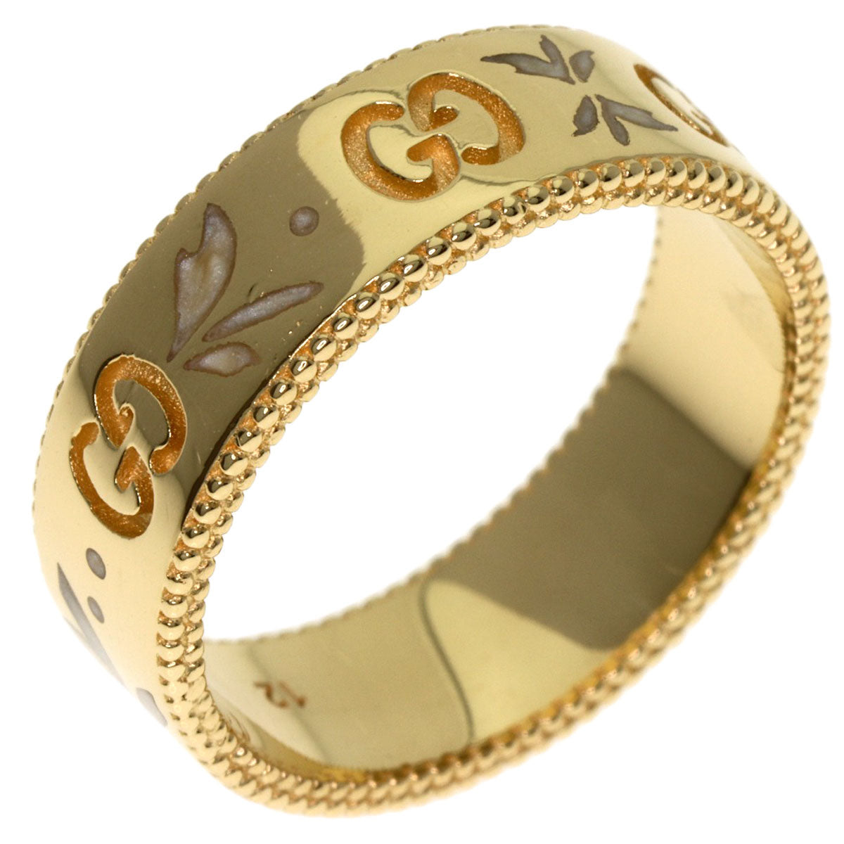 GUCCI Icon Bloom Ring K18 Yellow Gold Ladies [Used]