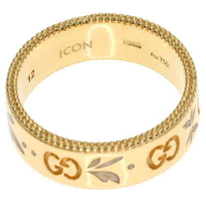 GUCCI Icon Bloom Ring K18 Yellow Gold Ladies [Used]