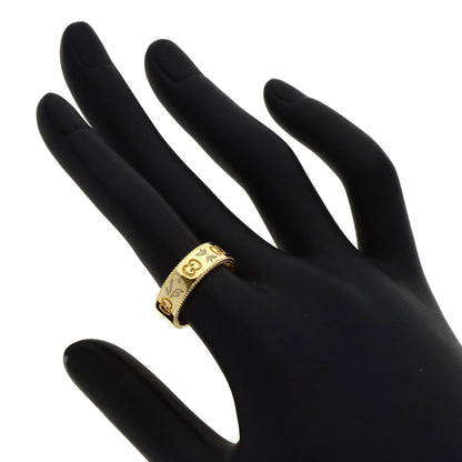 GUCCI Icon Bloom Ring K18 Yellow Gold Ladies [Used]