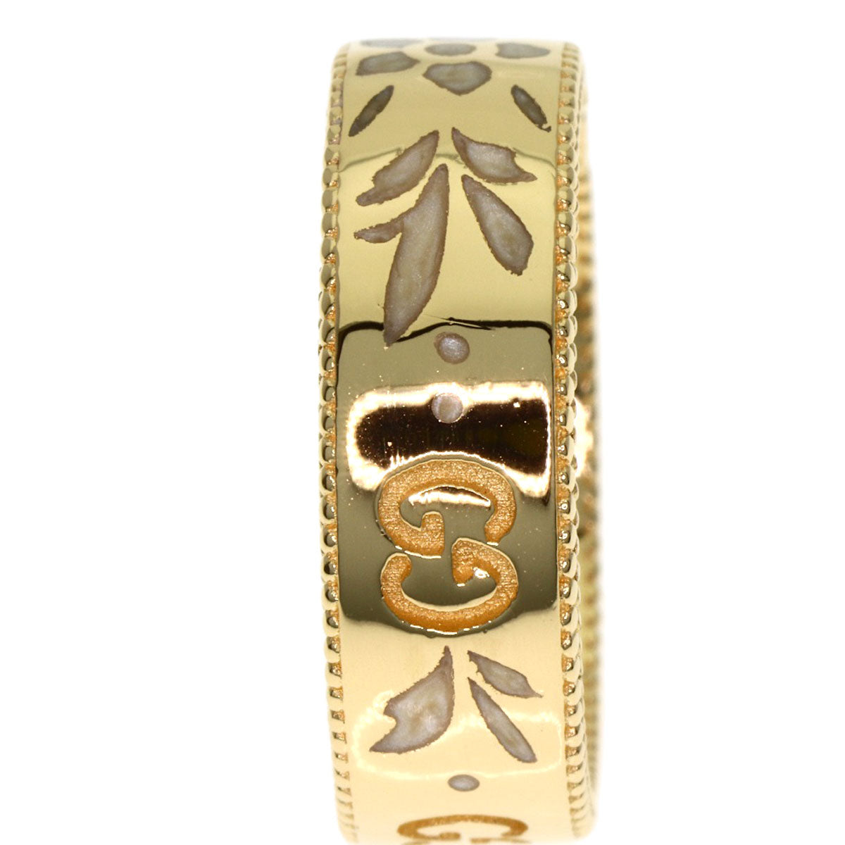GUCCI Icon Bloom Ring K18 Yellow Gold Ladies [Used]
