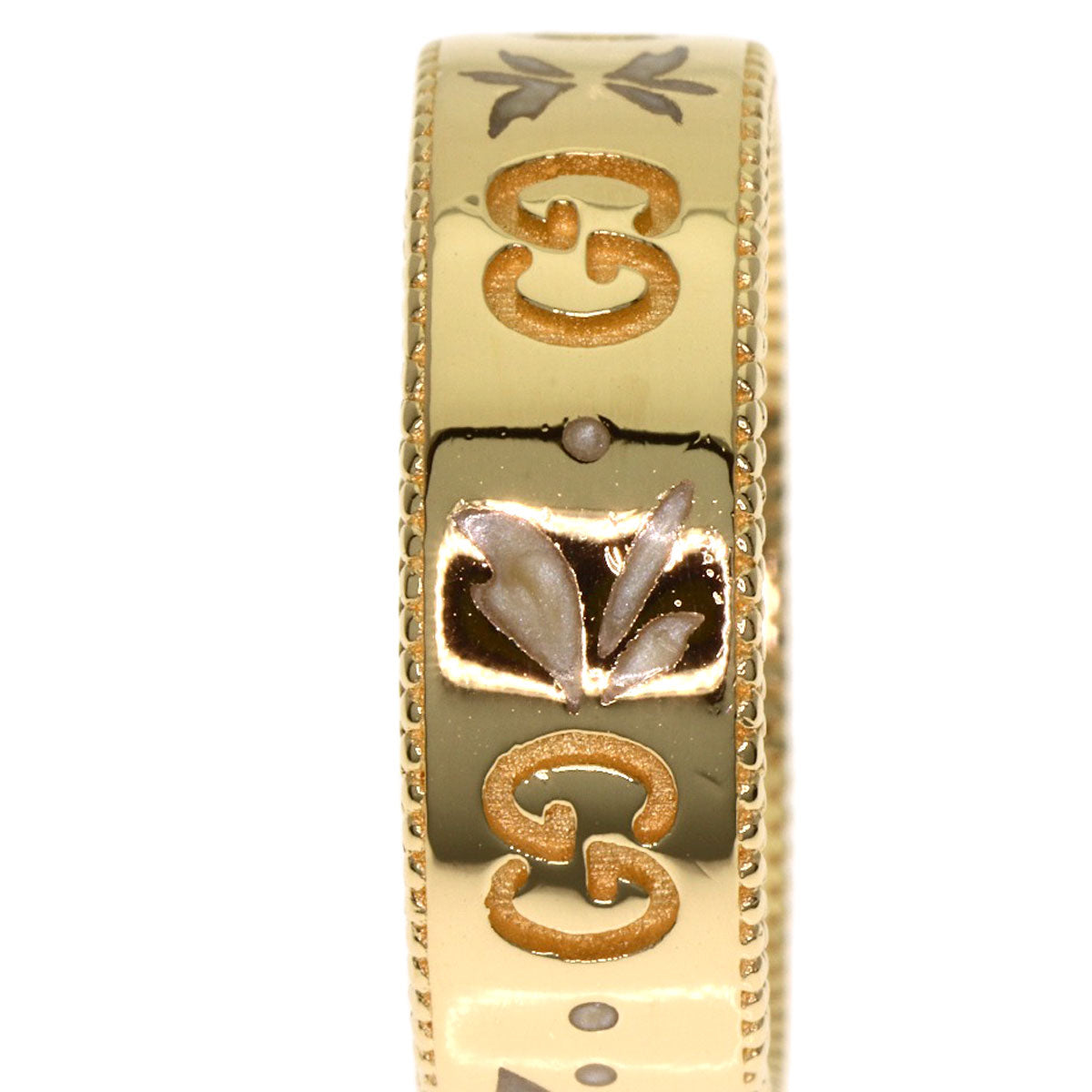 GUCCI Icon Bloom Ring K18 Yellow Gold Ladies [Used]