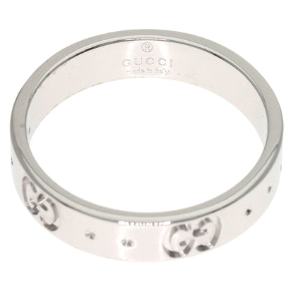 GUCCI Icon # 10 Ring K18 White Gold Ladies [Used]