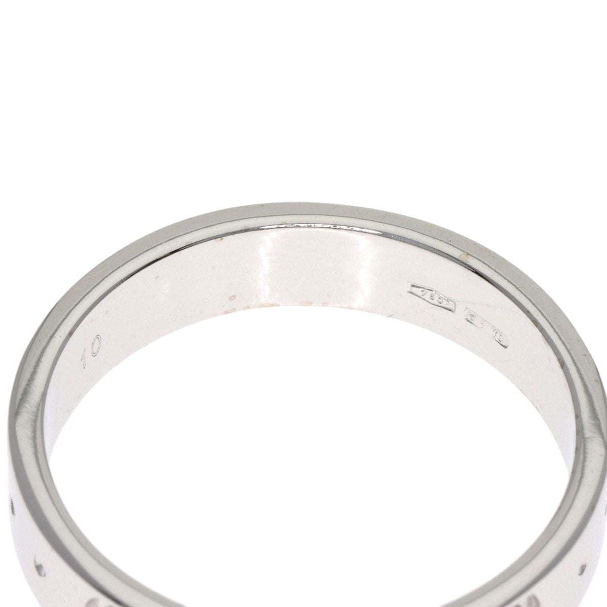 GUCCI Icon # 10 Ring K18 White Gold Ladies [Used]