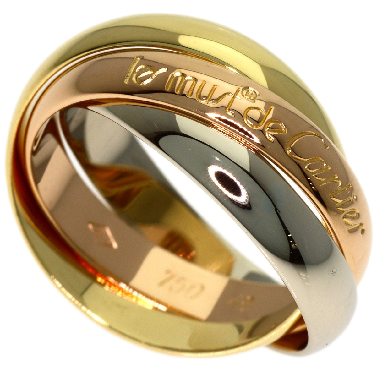 CARTIER Trinity #48 Ring K18 Yellow Gold K18 White GoldLadies [Used]
