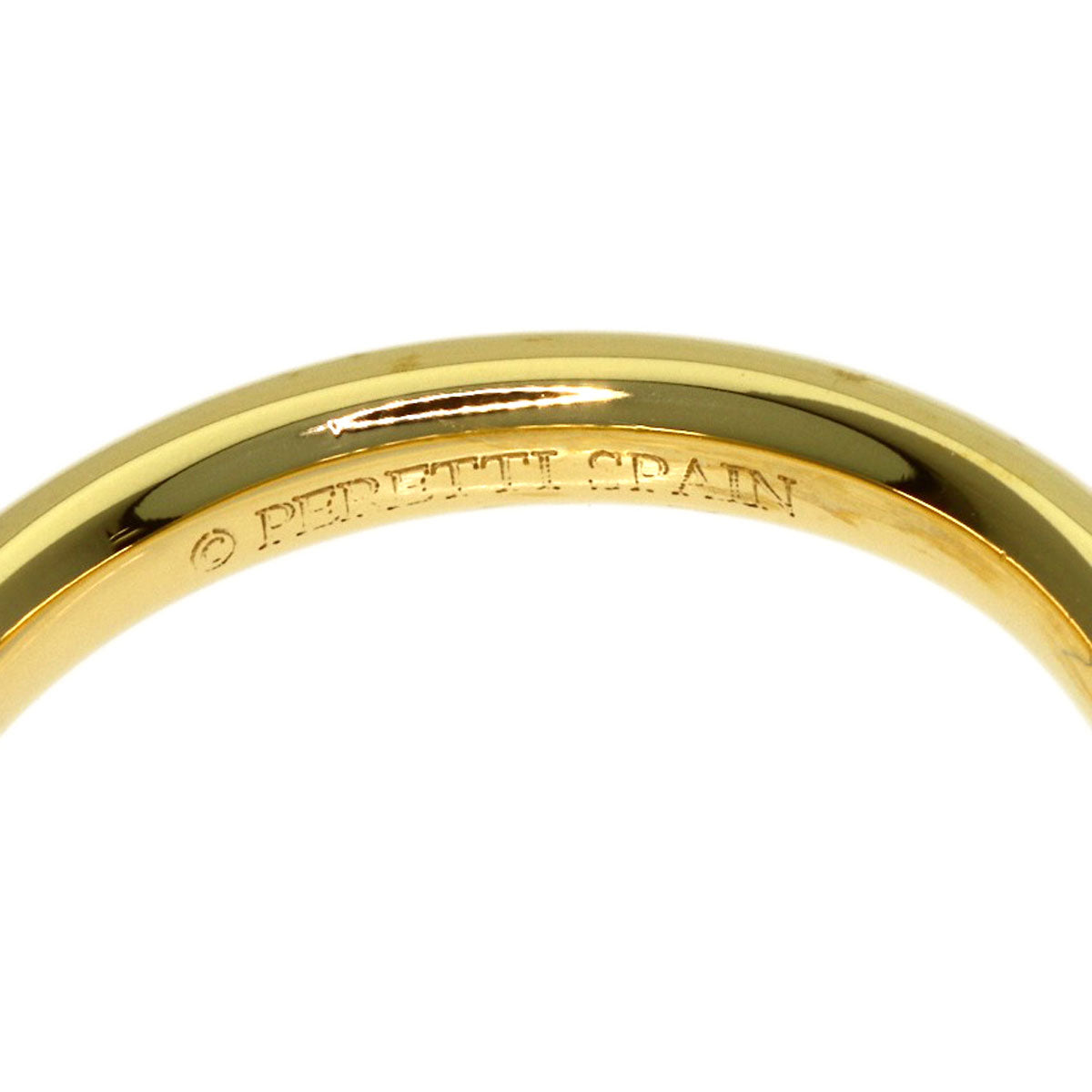 TIFFANY&Co. Curved Band 1P Diamond Ring K18 Yellow Gold Ladies [Used]