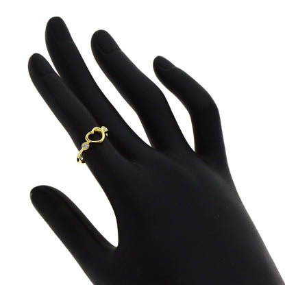 TIFFANY&Co. Open Heart Diamond Ring K18 Yellow Gold Ladies [Used]