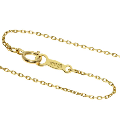 MIKIMOTO Pearl Pearl Diamond Necklace K18 Yellow Gold Ladies [Used]