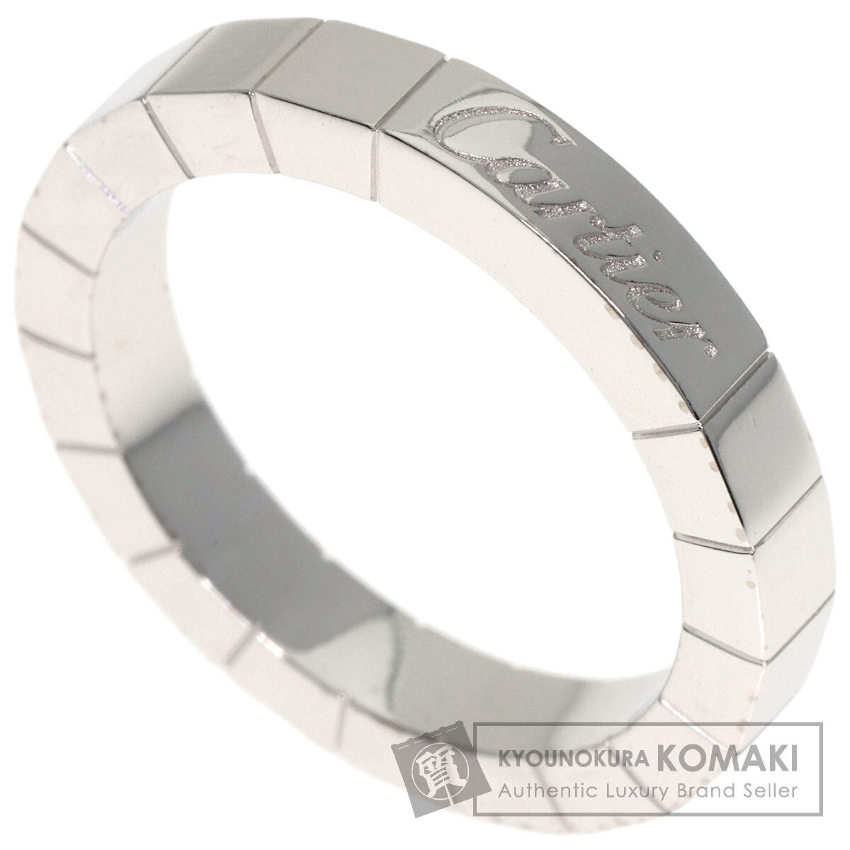 CARTIER Laniere # 48 Ring K18 White Gold Ladies [Used]