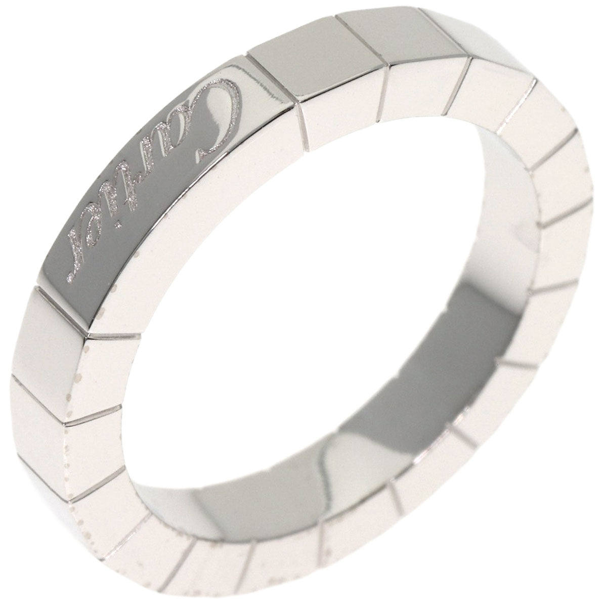 CARTIER Laniere # 48 Ring K18 White Gold Ladies [Used]