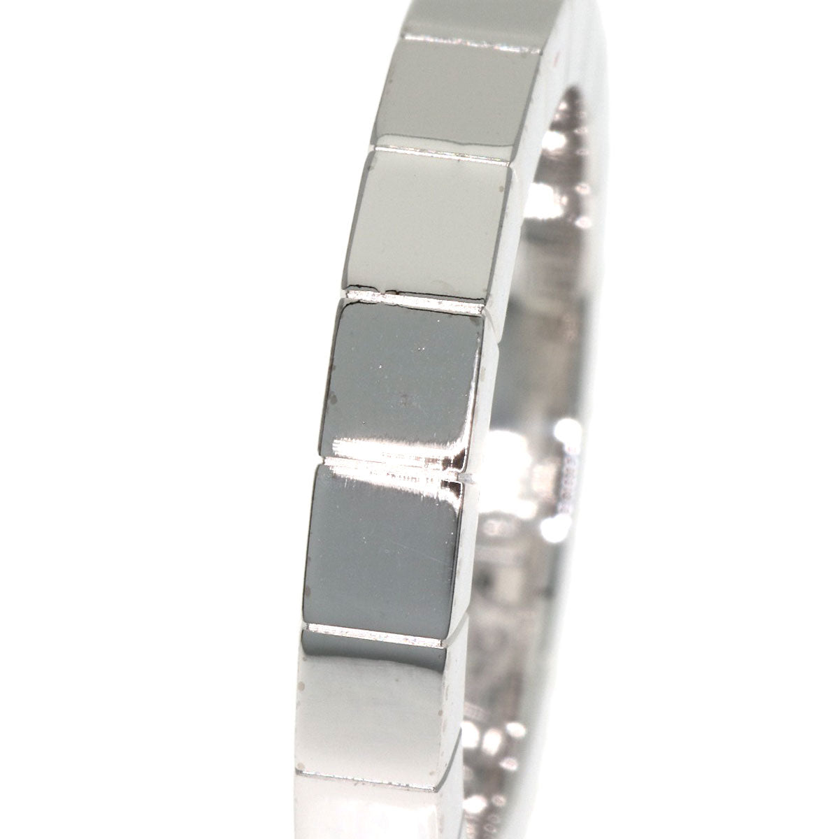 CARTIER Laniere # 48 Ring K18 White Gold Ladies [Used]