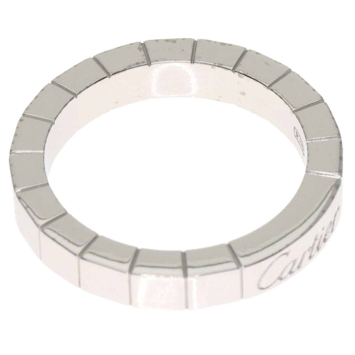 CARTIER Laniere # 48 Ring K18 White Gold Ladies [Used]
