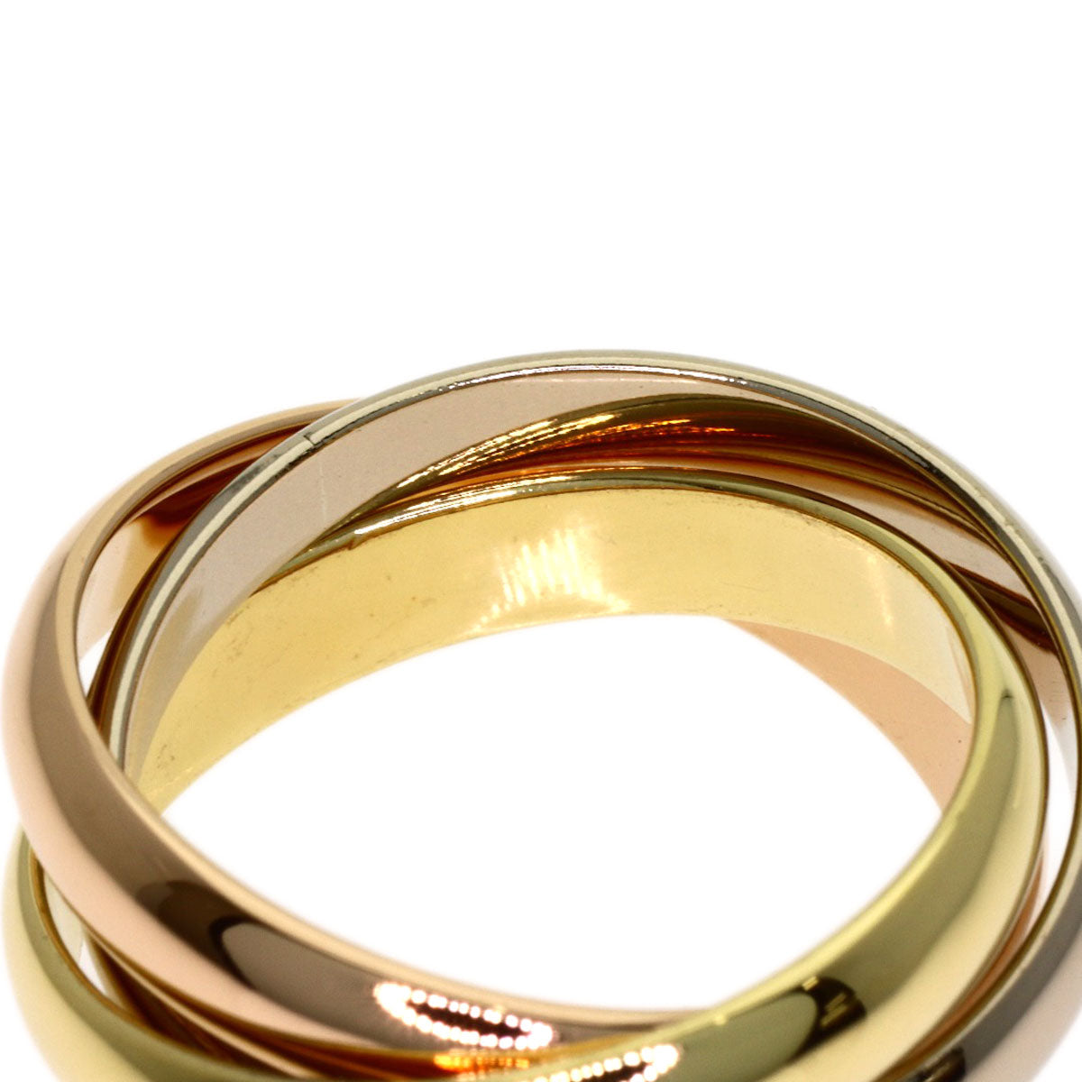 CARTIER Trinity #50 Ring K18 Yellow Gold K18 White GoldLadies [Used]