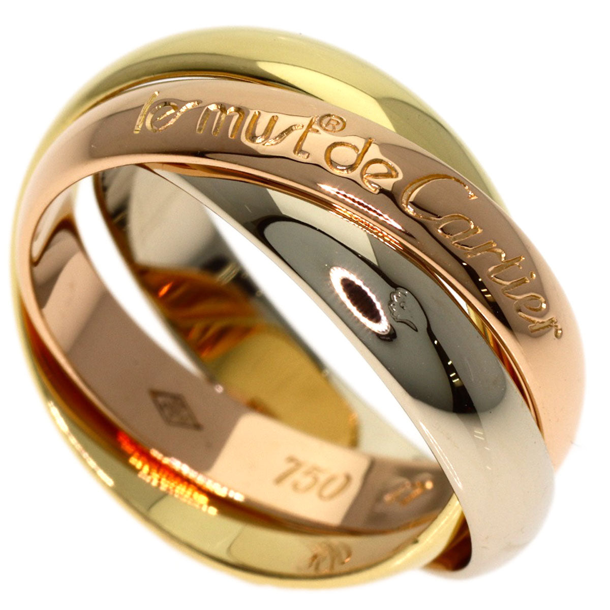 CARTIER Trinity #47 Ring K18 Yellow Gold K18 White GoldLadies [Used]
