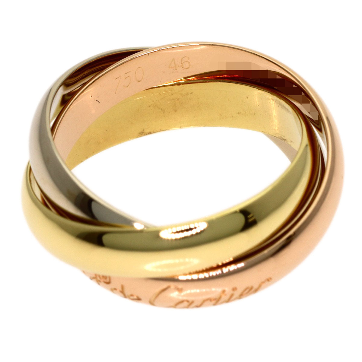 CARTIER Trinity #46 Ring K18 Yellow Gold K18 White GoldLadies [Used]