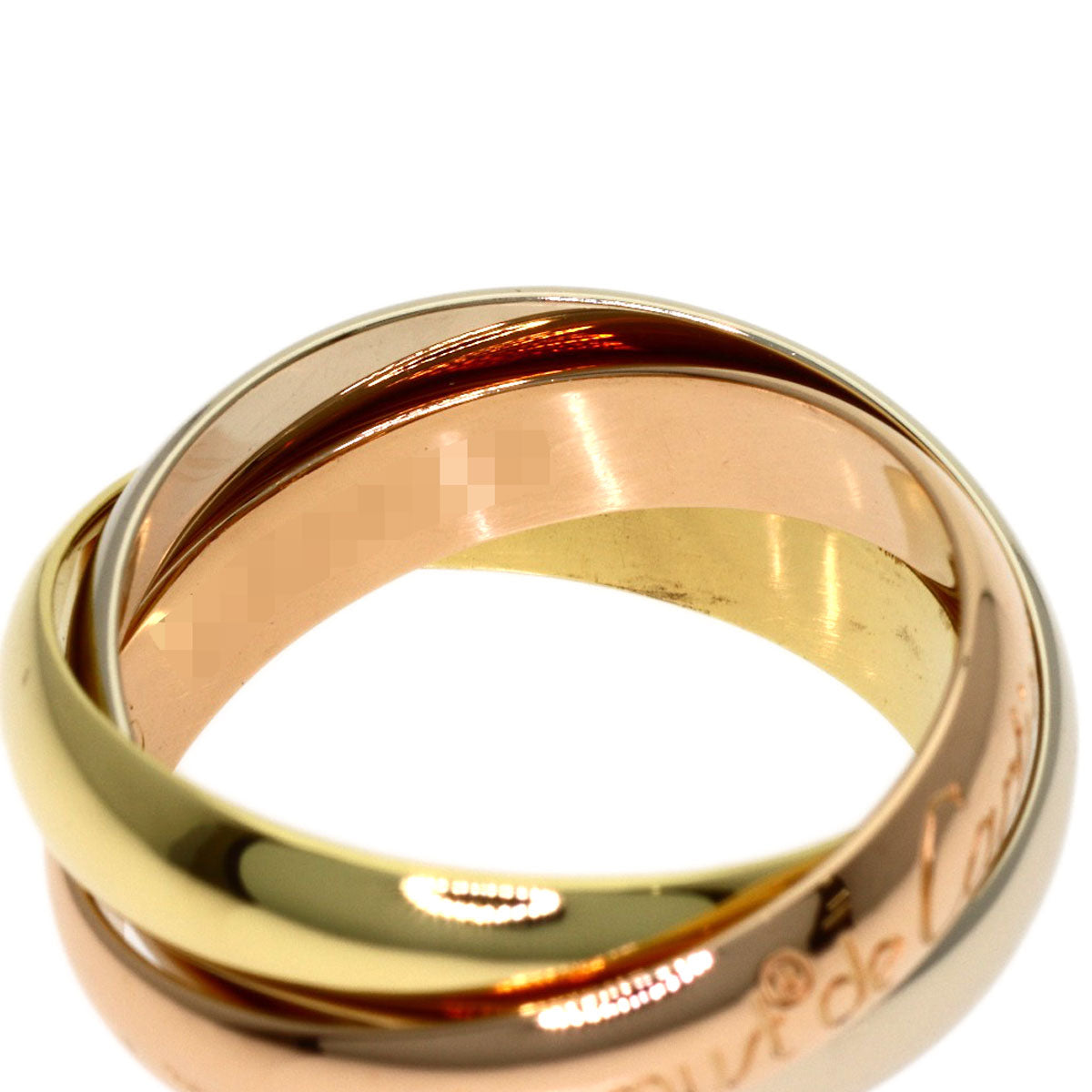 CARTIER Trinity #46 Ring K18 Yellow Gold K18 White GoldLadies [Used]