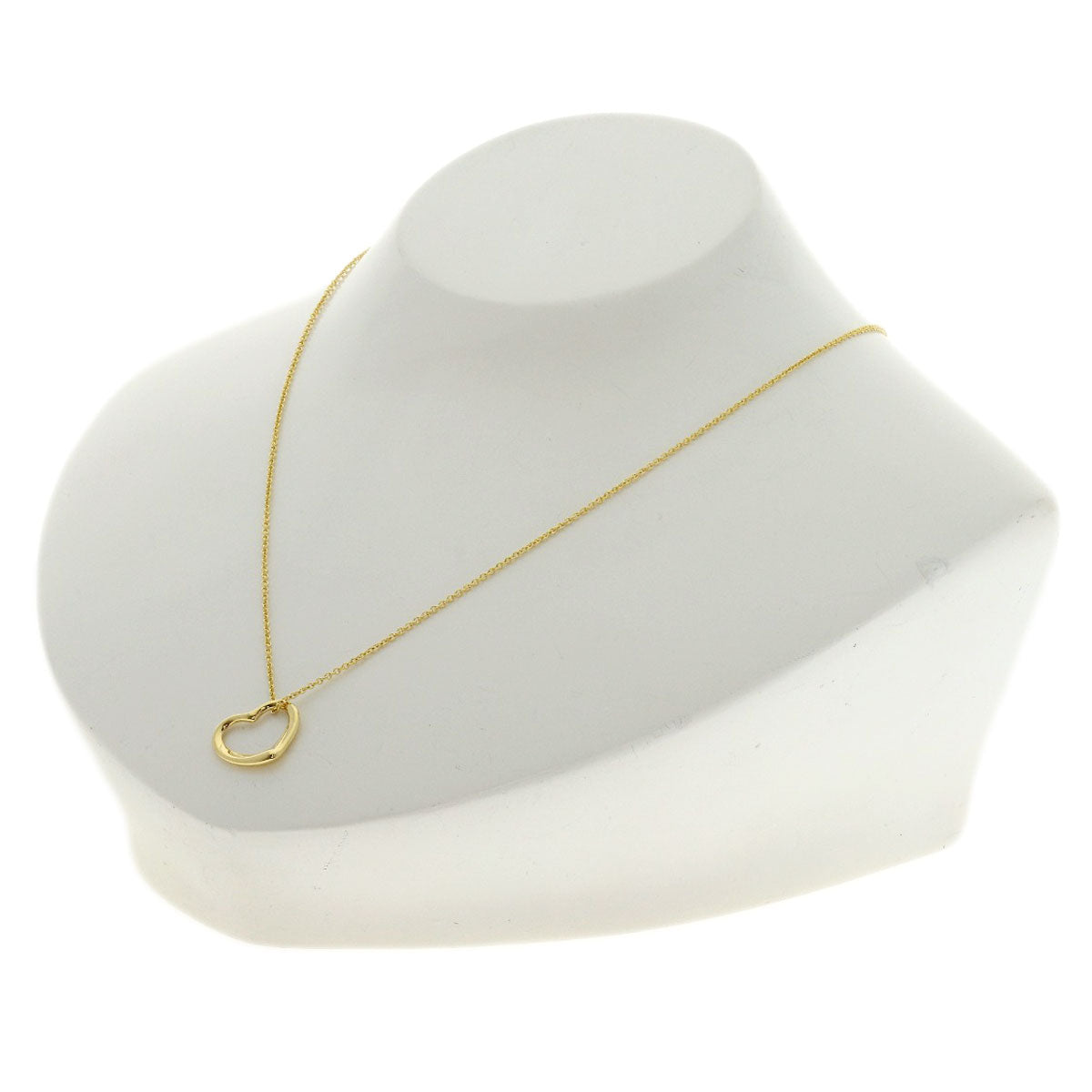 TIFFANY&Co. Open heart Necklace K18 Yellow Gold Ladies [Used]