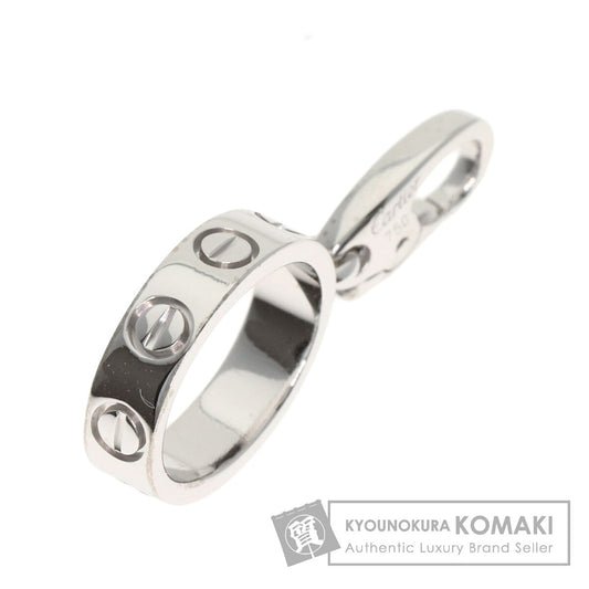 CARTIER Baby love charm Pendant top K18 White Gold Ladies [Used]