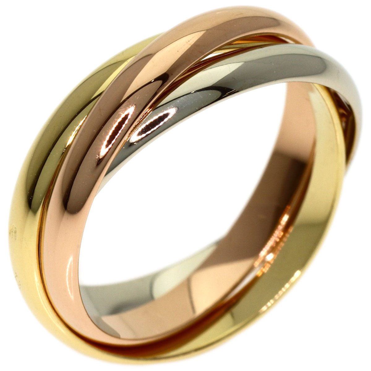 CARTIER Trinity SM #48 Ring K18 Yellow Gold K18 White GoldLadies [Used]