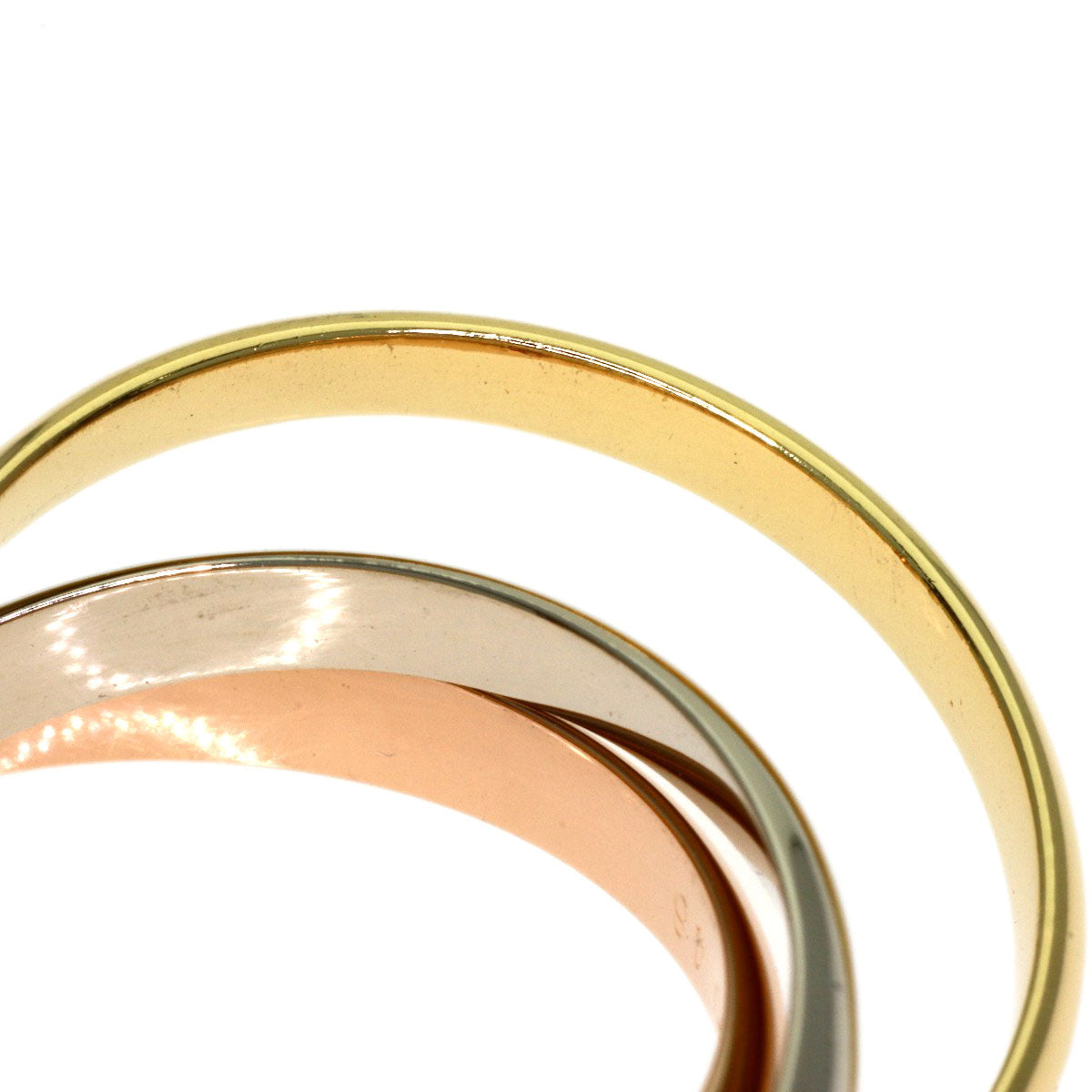 CARTIER Trinity SM #48 Ring K18 Yellow Gold K18 White GoldLadies [Used]