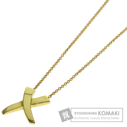 TIFFANY&Co. kiss Necklace K18 Yellow Gold Ladies [Used]