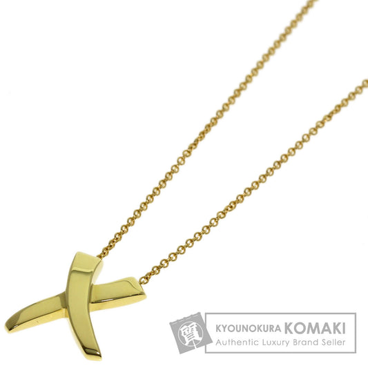 TIFFANY&Co. kiss Necklace K18 Yellow Gold Ladies [Used]