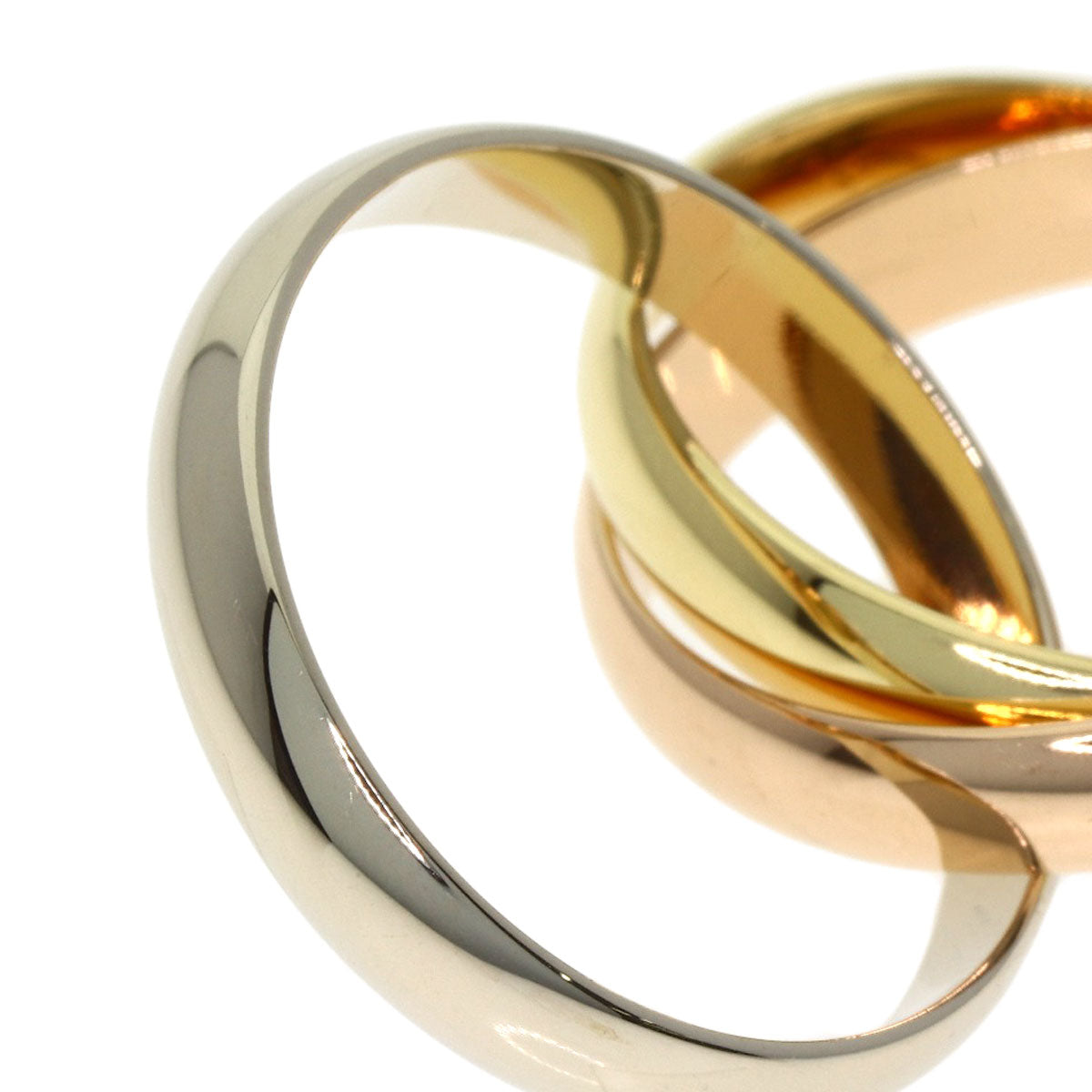 CARTIER Trinity #51 Ring K18 Yellow Gold 18K Pink GoldLadies [Used]