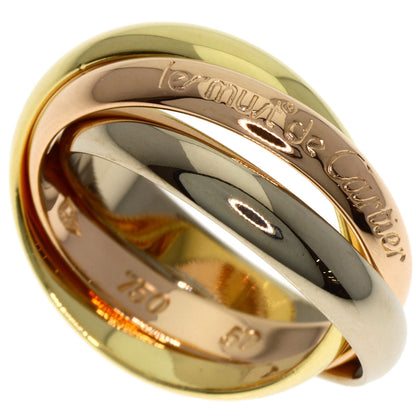 CARTIER Trinity #50 Ring K18 Yellow Gold 18K Pink GoldLadies [Used]