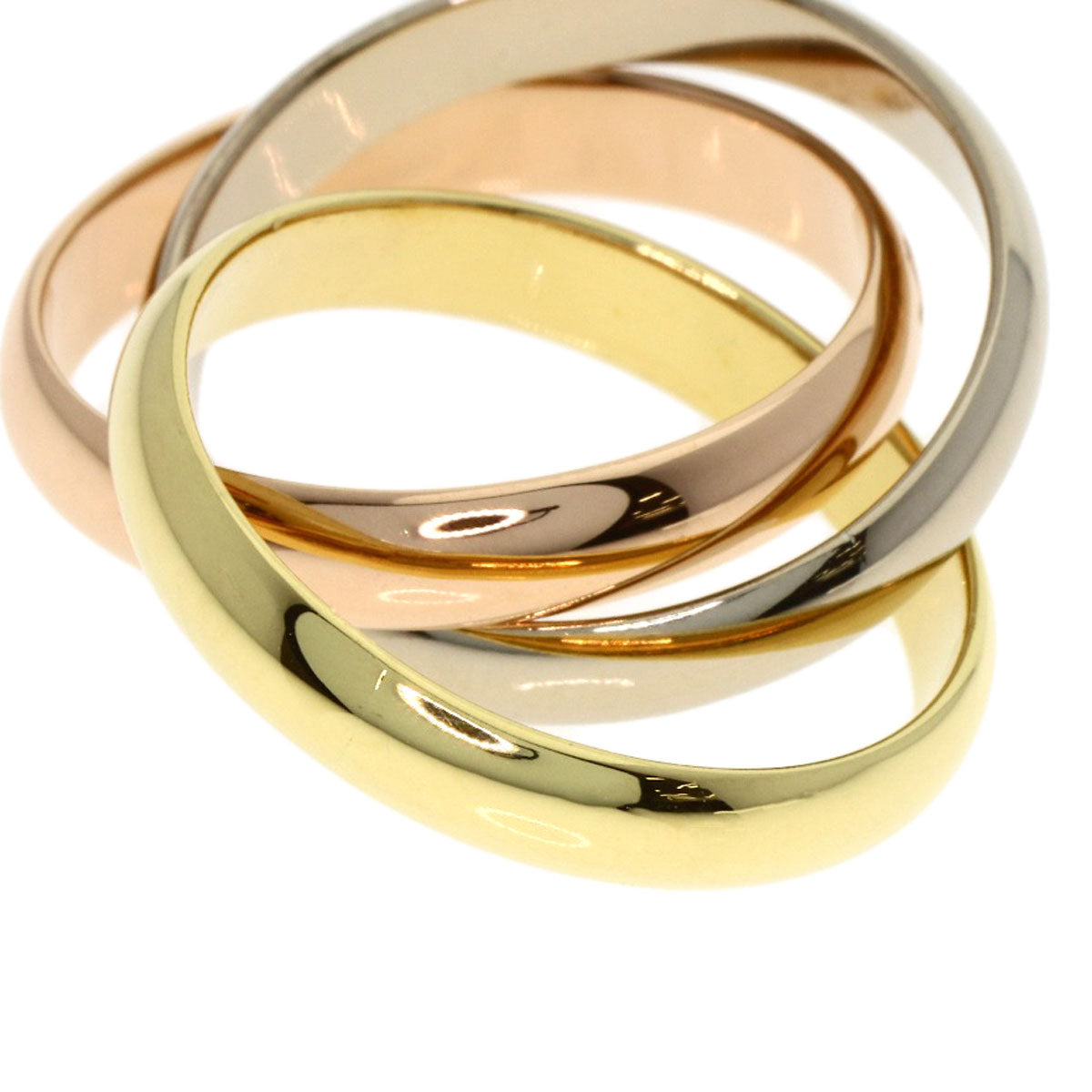CARTIER Trinity #50 Ring K18 Yellow Gold 18K Pink GoldLadies [Used]