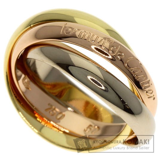 CARTIER Trinity #50 Ring K18 Yellow Gold 18K Pink GoldLadies [Used]
